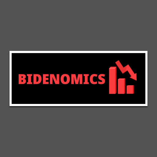 Bidenomics bumper sticker showcasing economic concerns, image 1