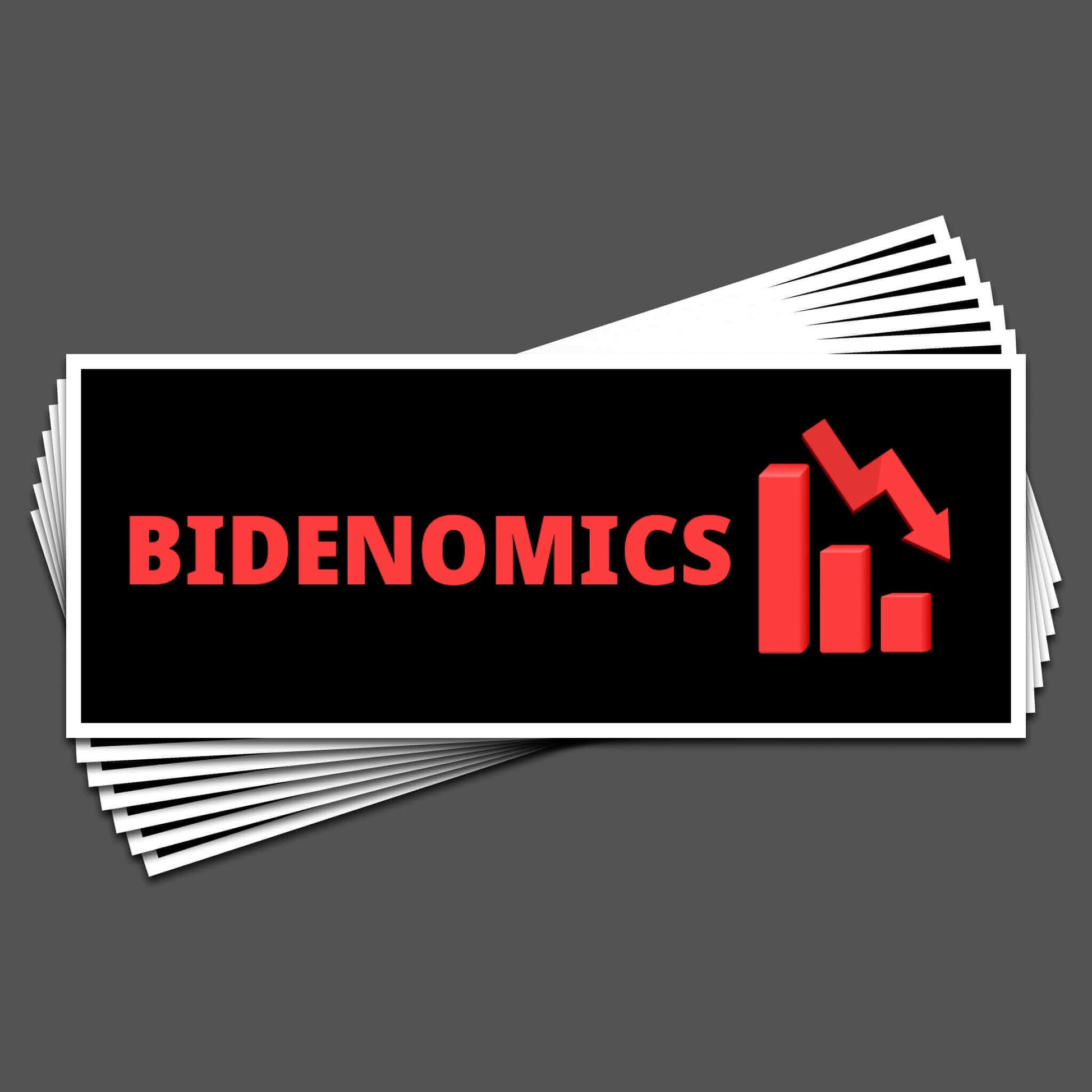 Bidenomics bumper sticker showcasing economic concerns, image 2