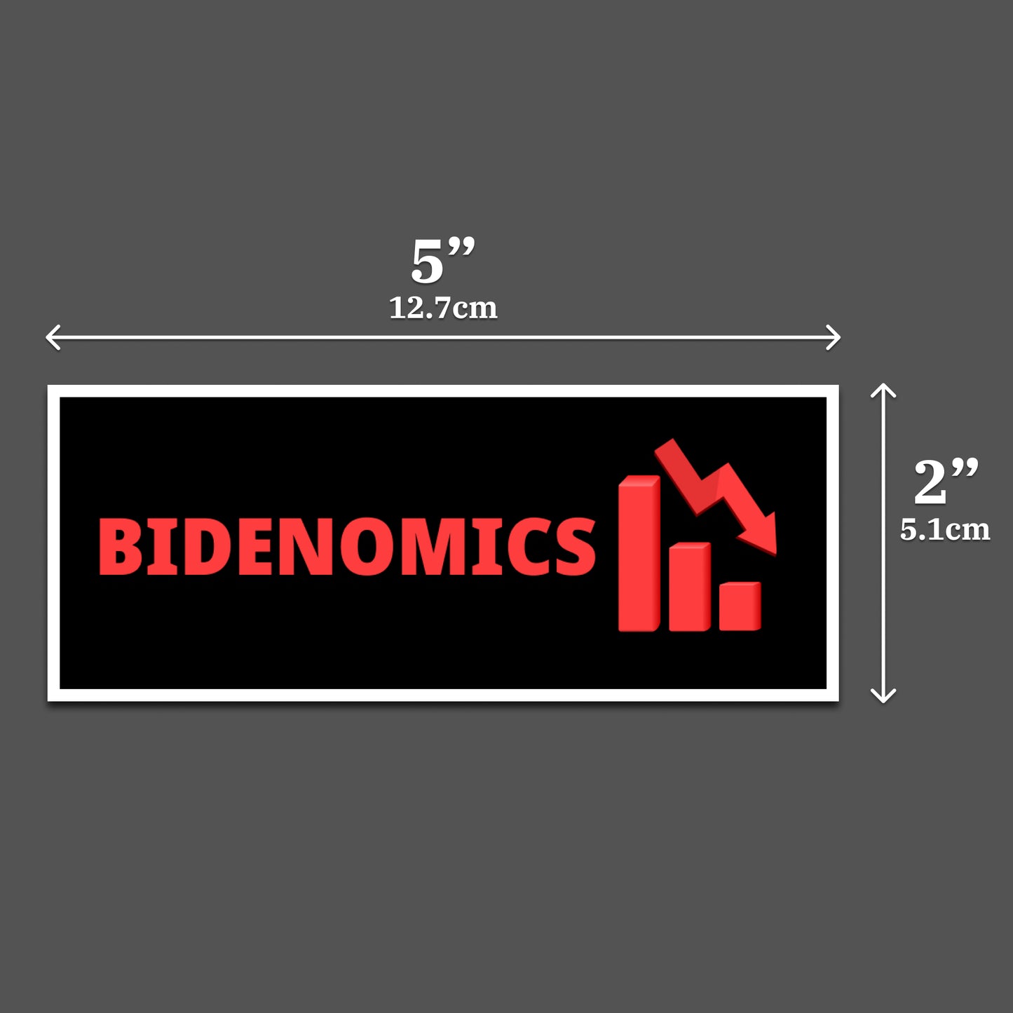 Bidenomics bumper sticker showcasing economic concerns, image 3