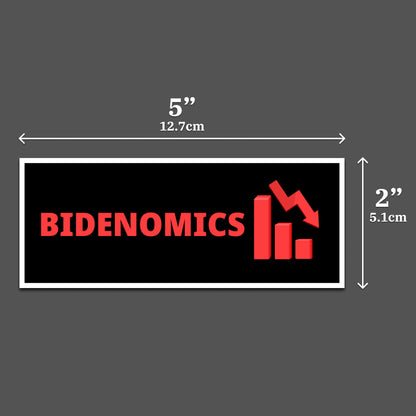 Bidenomics bumper sticker showcasing economic concerns, image 3