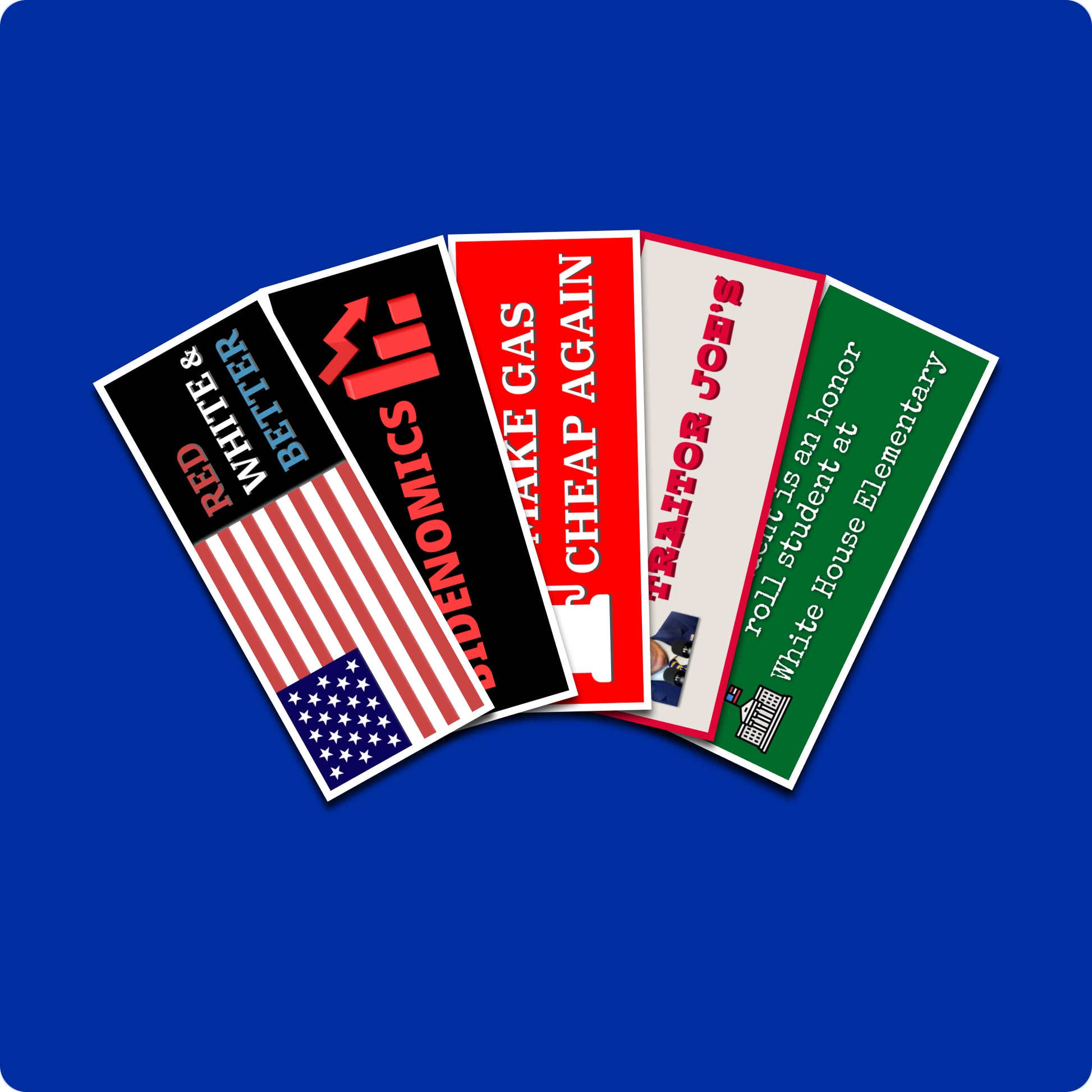 Pack of Five Patriotic Stickers, image 2